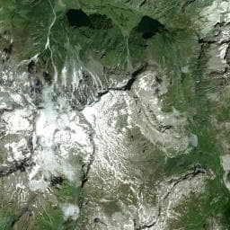 Vue aérienne des environs de Refuge Entre le Lac