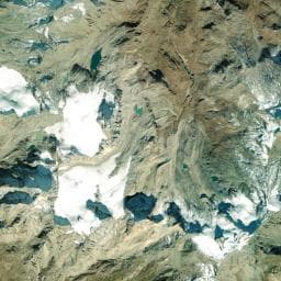 Vue aérienne des environs de Source sous Col Rosset