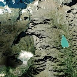 Vue aérienne des environs de Source Bivouac Gino Carpano