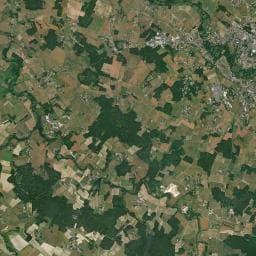 Vue aérienne des environs de Camping des Acacias