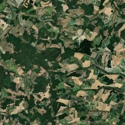 Vue aérienne des environs de Aire Camping car de chez Rouhaud
