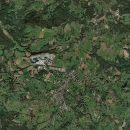 Vue aérienne des environs de Camping Le Repaire