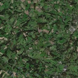 Vue aérienne des environs de Aire de camping-car à Lubersac