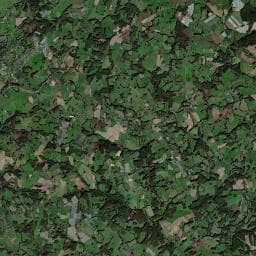 Vue aérienne des environs de Camping la Bonne Source