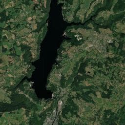 Vue aérienne des environs de Camping Les Aubazines