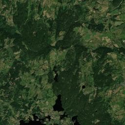 Vue aérienne des environs de Camping municipal Les bruyères