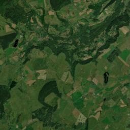 Vue aérienne des environs de Camping GCU de Compains
