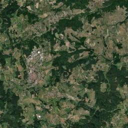 Vue aérienne des environs de Camping de la Belle Étoile