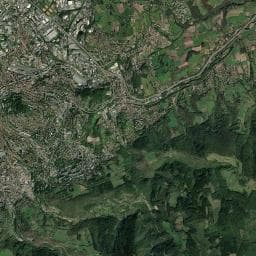 Vue aérienne des environs de Aire de camping-car de Saint-Étienne