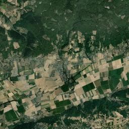 Vue aérienne des environs de Abri forestier