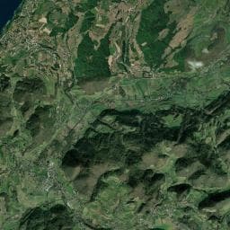 Vue aérienne des environs de Abri du Lac de Paladru