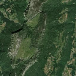 Vue aérienne des environs de Source captée de Rochereau