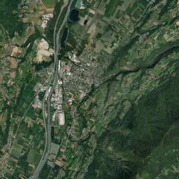 Vue aérienne des environs de Refuge/Abri — La Buissière