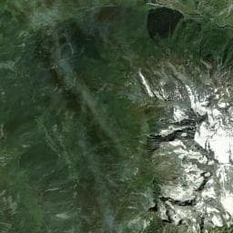 Vue aérienne des environs de Refuge du Grand Bec