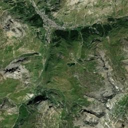 Vue aérienne des environs de Cabine de téléphérique du Solaise