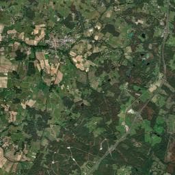 Vue aérienne des environs de Camping de Baignes