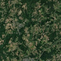 Vue aérienne des environs de La Petite Ferme de Caro