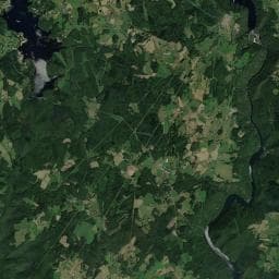 Vue aérienne des environs de Camping Municipial Le Maury