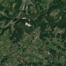 Vue aérienne des environs de Camping à Vebret