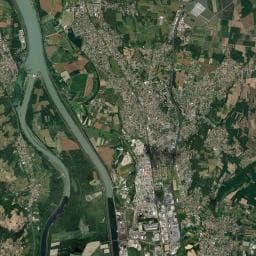 Vue aérienne des environs de La Colombière