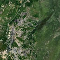 Vue aérienne des environs de Chalet de la Golette des Combes