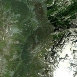 Vue aérienne des environs de Le Chamois