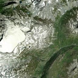 Vue aérienne des environs de Refuge d'Entre Deux Eaux