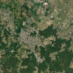 Vue aérienne des environs de Aire de services de Lesparre-Médoc