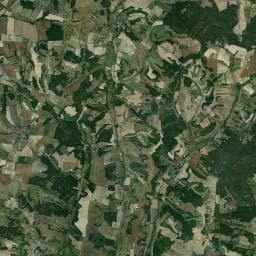 Vue aérienne des environs de Aire Camping-car privée Ferme de Lafayas