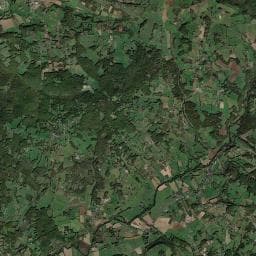 Vue aérienne des environs de Camping de la Maison du Bonheur
