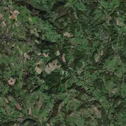 Vue aérienne des environs de Camping municipal de Juillac