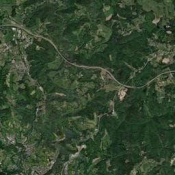 Vue aérienne des environs de Aire d'accueil de camping-cars de Tulle