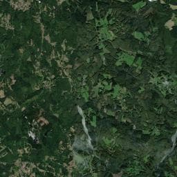 Vue aérienne des environs de Camping restaurant La Petite Rivière