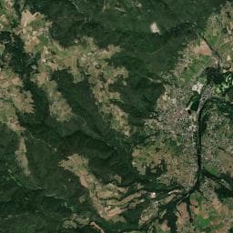 Vue aérienne des environs de Camping Municipal la Garenne