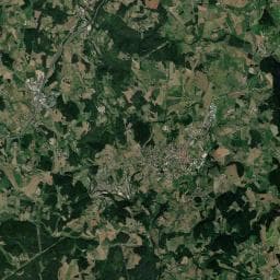 Vue aérienne des environs de Camping La Fressange**