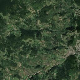 Vue aérienne des environs de Abri de la via fluvia