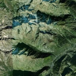 Vue aérienne des environs de Refuge du Merlet