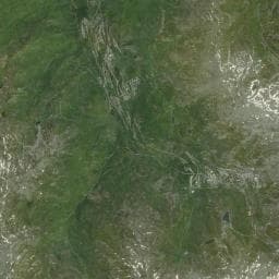 Vue aérienne des environs de Camping GCU de Les Menuires