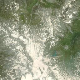 Vue aérienne des environs de Refuge de Peclet-Polset