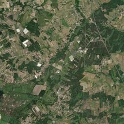 Vue aérienne des environs de Camping de la Sauzelle