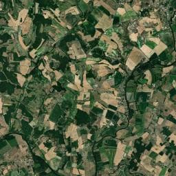 Vue aérienne des environs de Camping de Bonnes