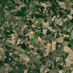Vue aérienne des environs de Aire de camping-cars Aubeterre-sur-Dronne