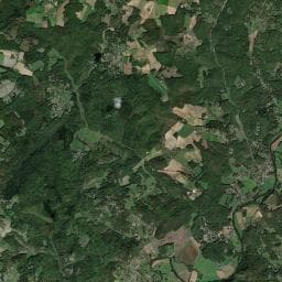 Vue aérienne des environs de Camping Au Fil de l'Eau