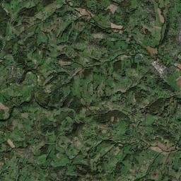 Vue aérienne des environs de Aire Camping-Car Ayen