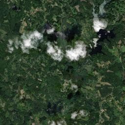Vue aérienne des environs de Aire de camping-car à Saint-Pardoux-la-Croisille