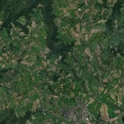 Vue aérienne des environs de Camping de Lavaurs