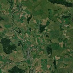Vue aérienne des environs de Camping municipal Les Gentianes