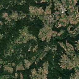Vue aérienne des environs de Aire de camping-car à Saint-Maurice-de-Lignon