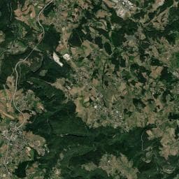 Vue aérienne des environs de La ferme Bicoustine