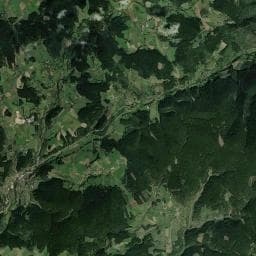 Vue aérienne des environs de Source des Encloses